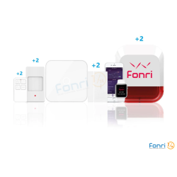 Fonri Premium Plus 2 Adet dış Siren Kablosuz Alarm  Ful Set . 